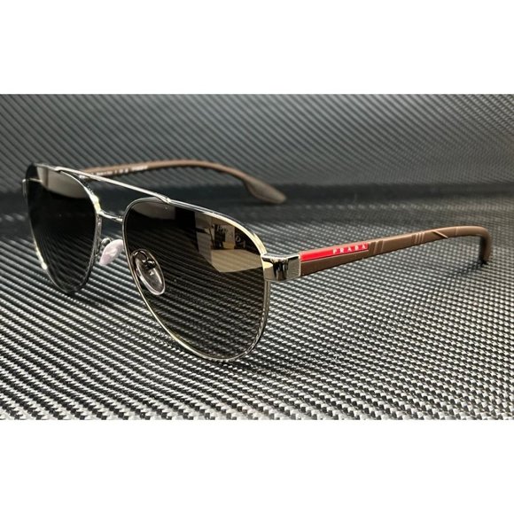 Prada Gunmetal Men's Gradient 58mm Sunglasses - Picture 1 of 4